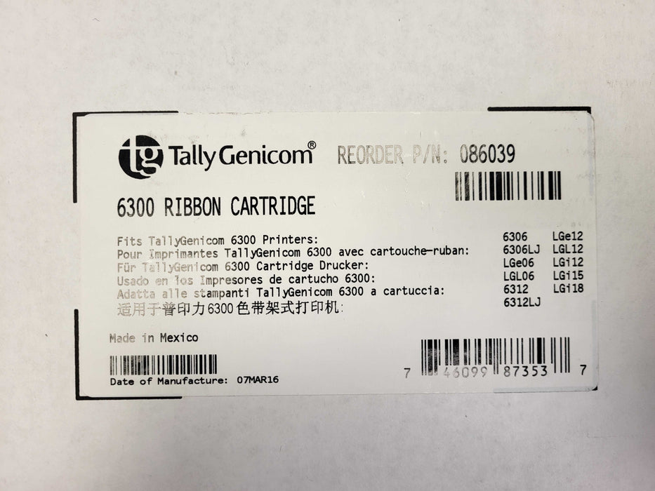 Brand new TallyGenicom 6300 Ribon Cartridge 086039 READ Q$