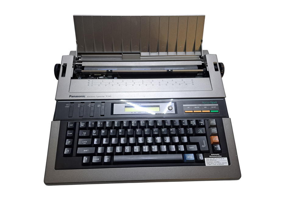 Panasonic KX-R340 | Electronic Typewriter With Cover | Tested )