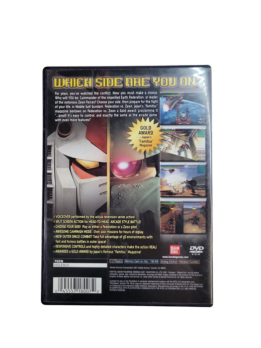 Mobile Suit Gundam Federation vs Zeon - Playstation 2 Complete %