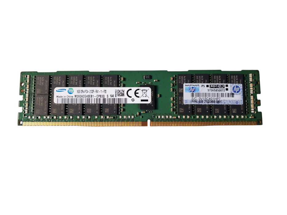 SAMSUNG 16GB PC4-19200 DDR4-2400 ECC RDIMM Server RAM, HPE Q