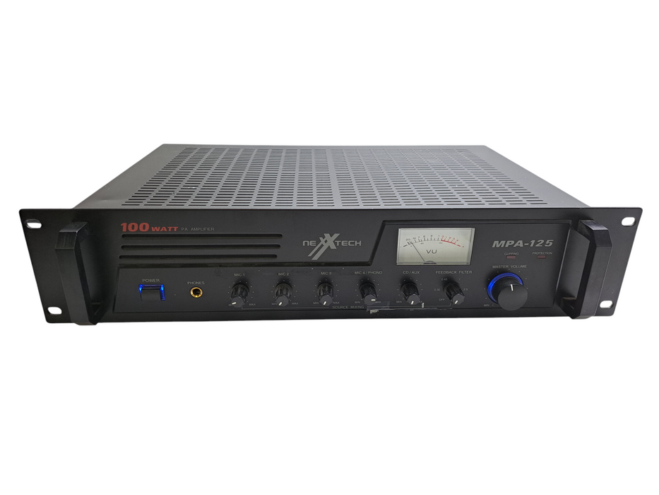 NexxTech MPA-125 | 100W PA Amplifier/Mixer Rackmountable *READ* )