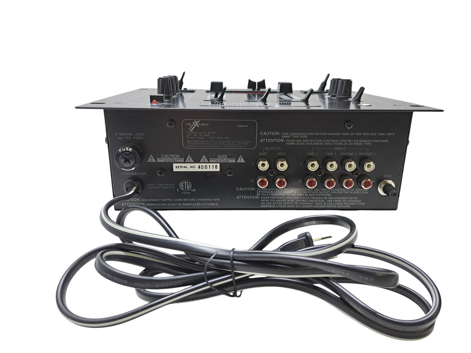 NexxTech SSM-50 | Stereo Disco Mixer 2-Channel Phono )