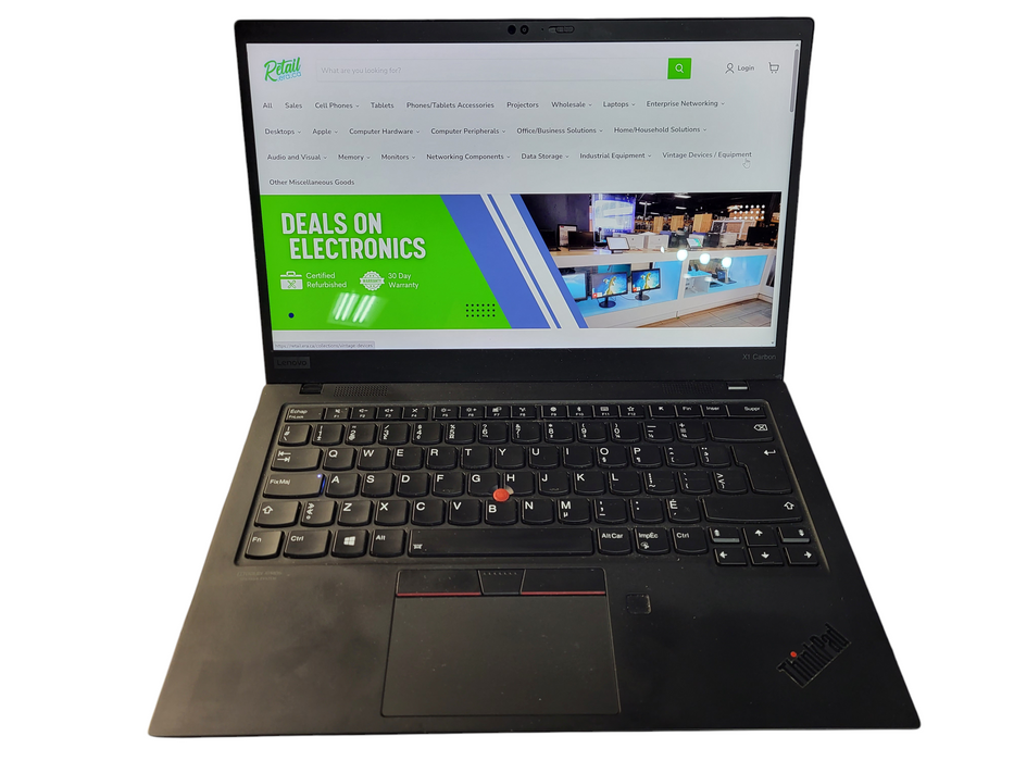 Lenovo ThinkPad X1 Carbon i7-10510U 16GB RAM 256GB NVMe  $ Lap200