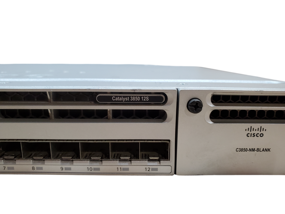 Cisco WS-C3850-12S-E V02 | 12-Port SFP Ethernet Network Switch | 2x PSU
