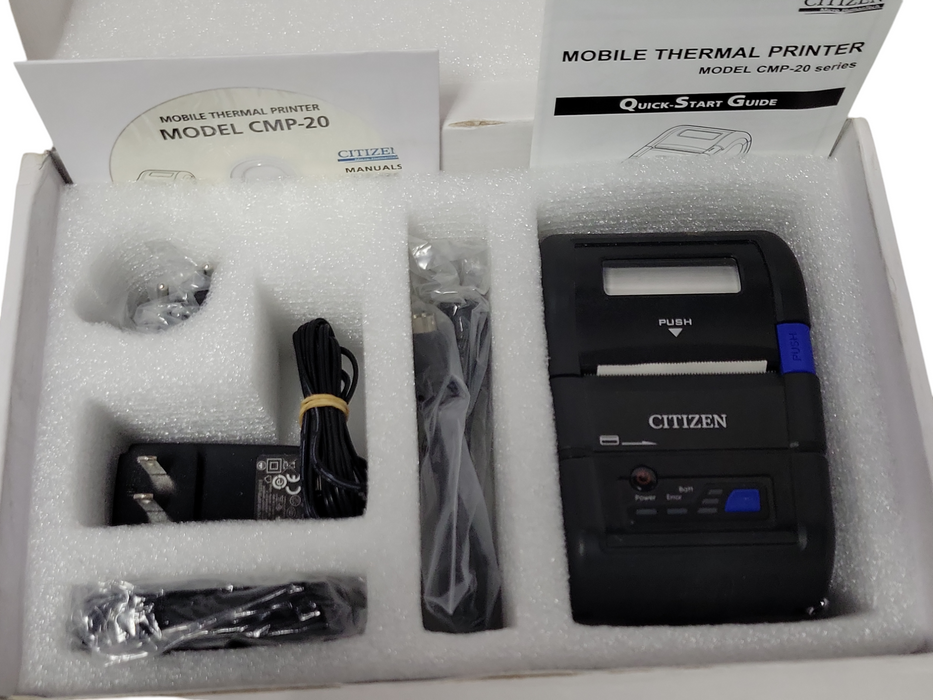 Open-Box Citizen CMP-20BTIU Portable Receipt Printer USB Bluetooth _