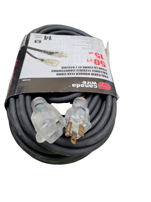 LOT of 3x Pro/Farm Rubber Flex Cord - Single outlet - 14 Gauge