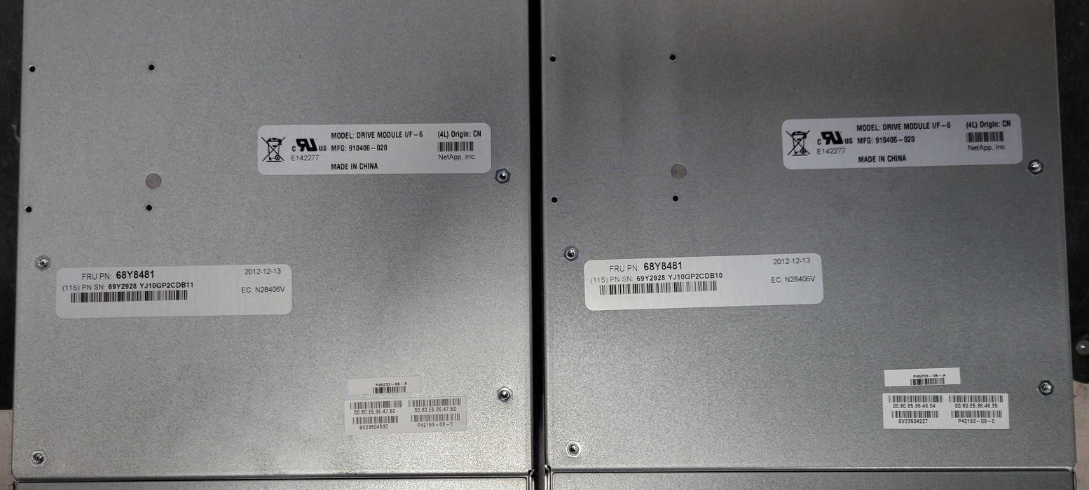 Lot of 2x IBM SAS Drive Module Interface I/F-6 Controller 68Y8481 _