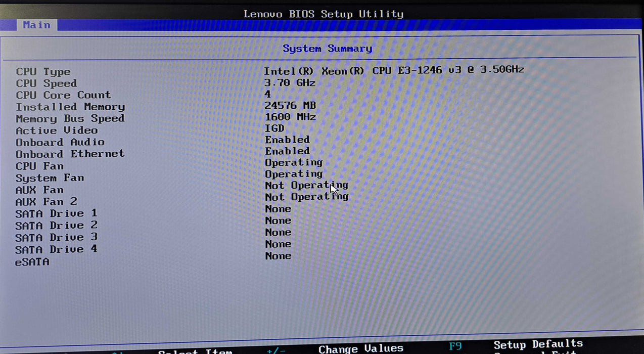 Lenovo ThinkStation P300 | Xeon E3-1246 v3 @3.50GHz, 24GB RAM, No HDD