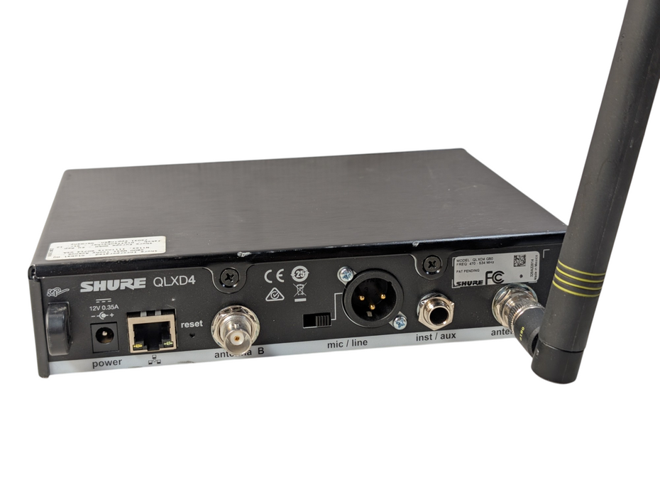SHURE QLXD4 G50 470-534 MHz Digital Wireless Receiver  -