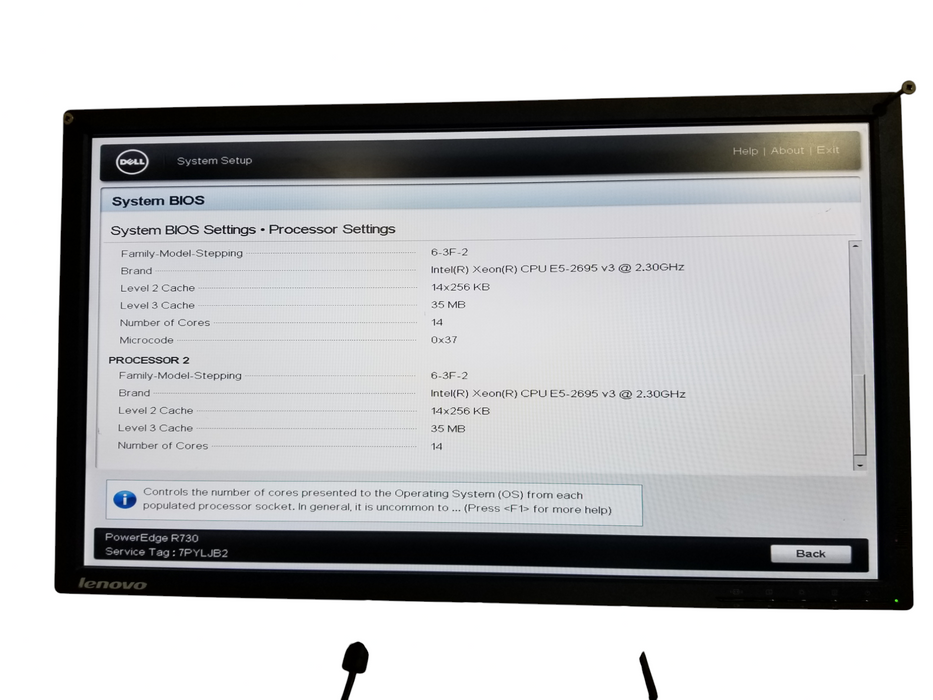 DELL PowerEdge R730 2x Xeon E5-2695v3 @2.30GHz 32GB DDR4 H730-Mini 2x1100W