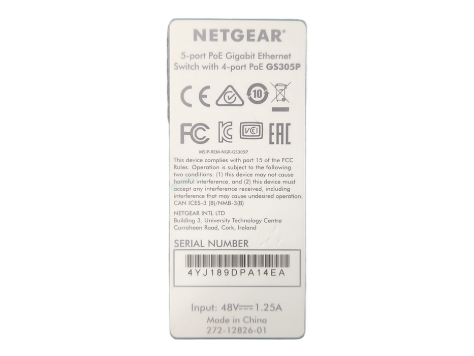 NETGEAR GS305P 5- Port Gigabit Ethernet Switch