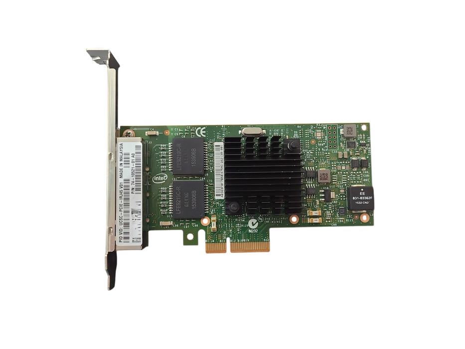 Cisco 74-10521-01 Quad Port 1Gb Network Adapter UCSC-PCIE-IRJ45 V01 FH