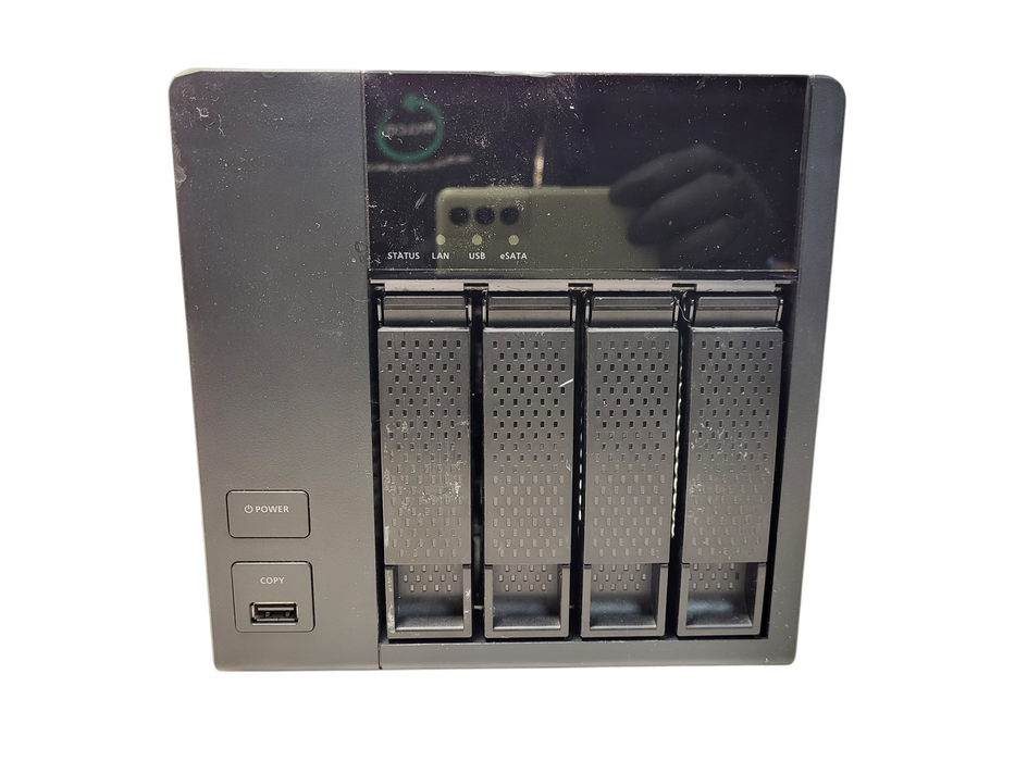 Qnap TS-412 4 Bays NAS w/ 4x1TB HDDs, No Adapter $