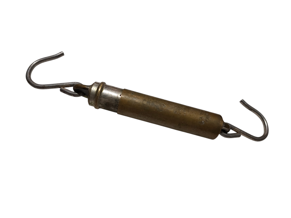 Old Sportsman Fish Scale 15-LBS Max Brass ( WW1 )Era  Pat.-Feb.13th 1912  =