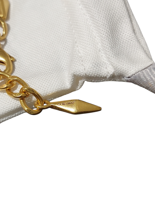Jimmy Choo London Gold Finish Diamond ChainBracelet =