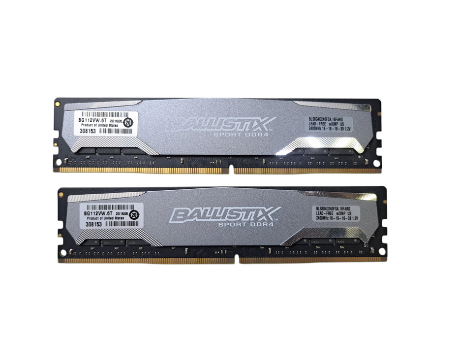 Crucial Ballistix Sport 16GB (2x8GB) DDR4 2400MHz Desktop Memory )