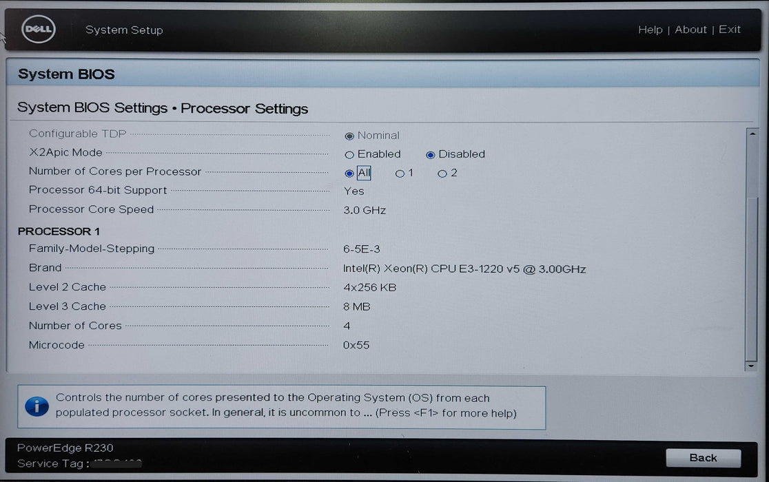 Dell PowerEdge R230 1U 4x3.5", Xeon E3-1220 v5, 8GB DDR4, PERC H330