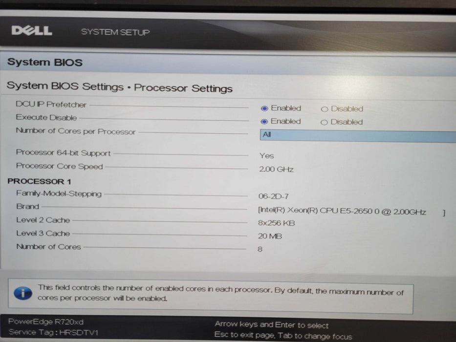 DELL R720xd 2U Intel Xeon E5-2650 @ 2.00GHz 16GB RAM H710 Mini 3.5"  !