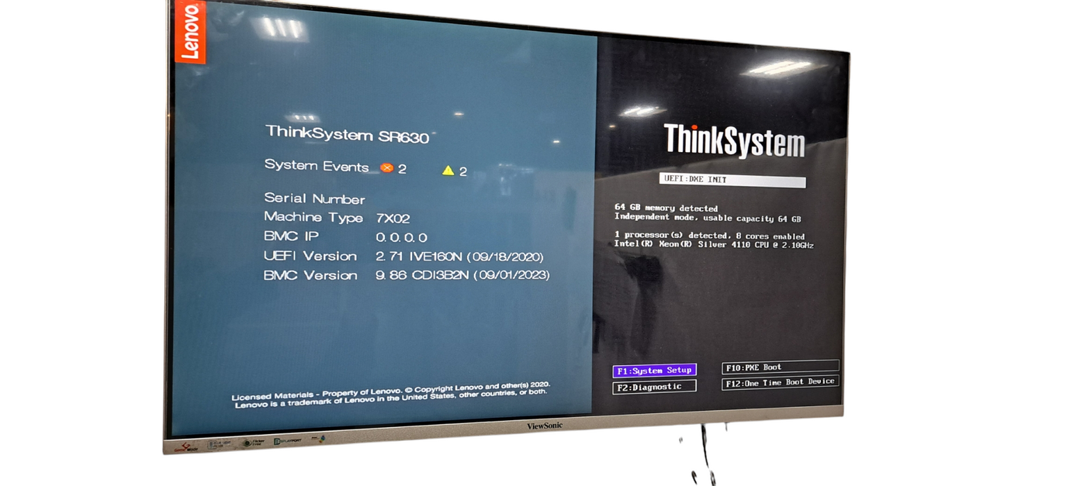 Lenovo SR630 1U 8x 2.5" |Xeon Silver 4110 CPU|64GB DDR4|RAID 530-8i PCLe|