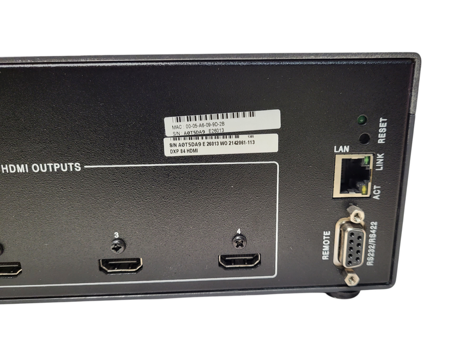 Extron DXP HDMI Series 8x4 HDMI Matrix Switcher $