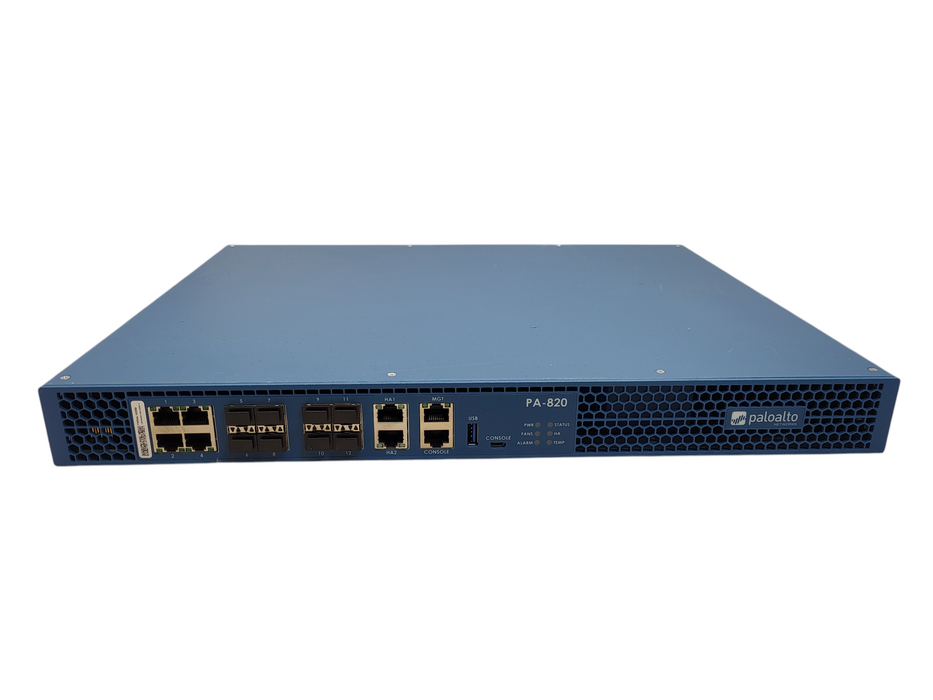 Palo Alto PA-820 Enterprise Firewall Network Security $