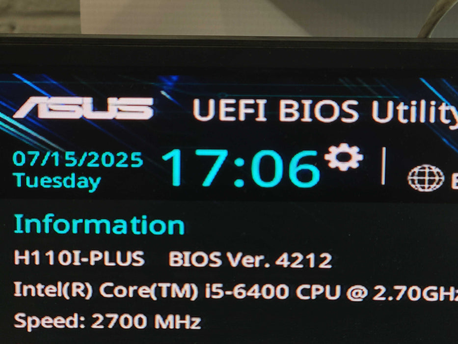 Intel Core i5-6400 ASUS H110I+PLUS + I/O Plate %