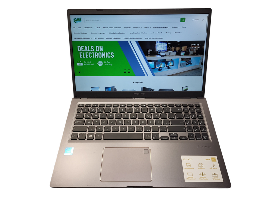 Asus X515 15.6" Display Screen Intel Core i3-1115G4 8GB RAM 256GB NVMe $ Lap200