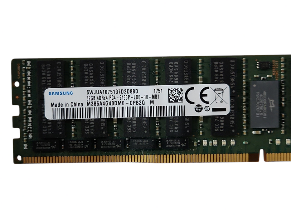 Samsung 32GB 4DRx4 PC4-2133P-LD0-10, DDR4 Server Memory Q Samsung 32GB 4DRx4 PC4-2133P-LD0-10, DDR4 Server Memory Q