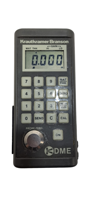 KRAUTKRAMER BRANSON DME ULTRASONIC THICKNESS GAUGE