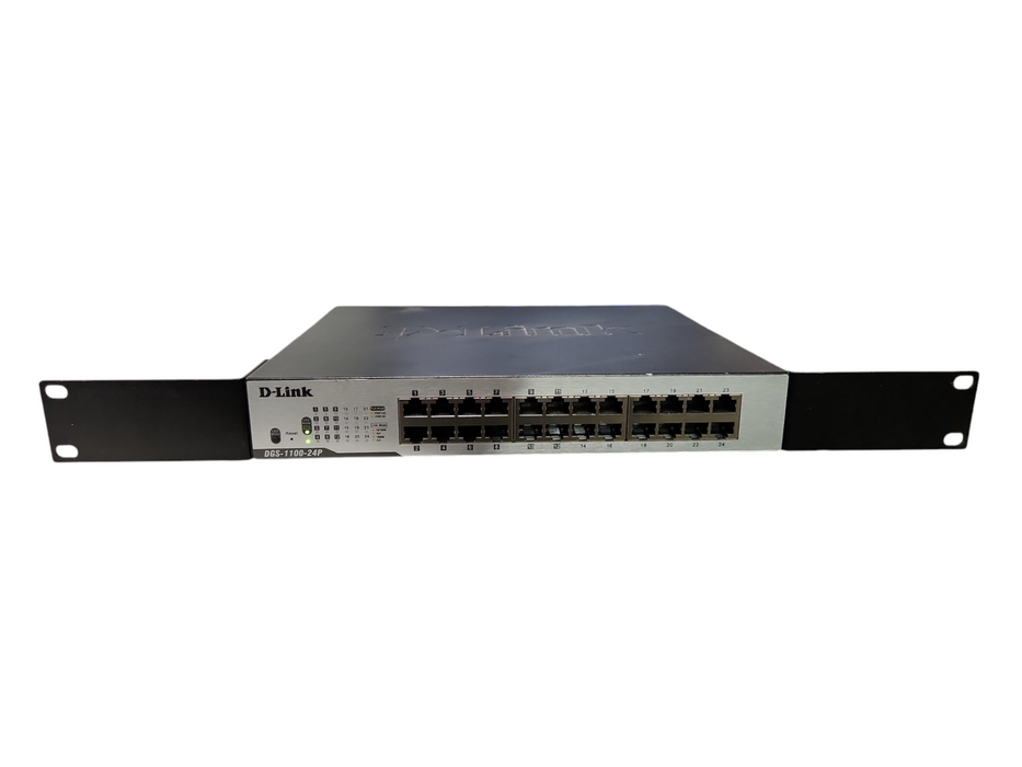 D-Link DGS-1100-24P 24-Port POE Networking Ethernet Switch Rack Mountable