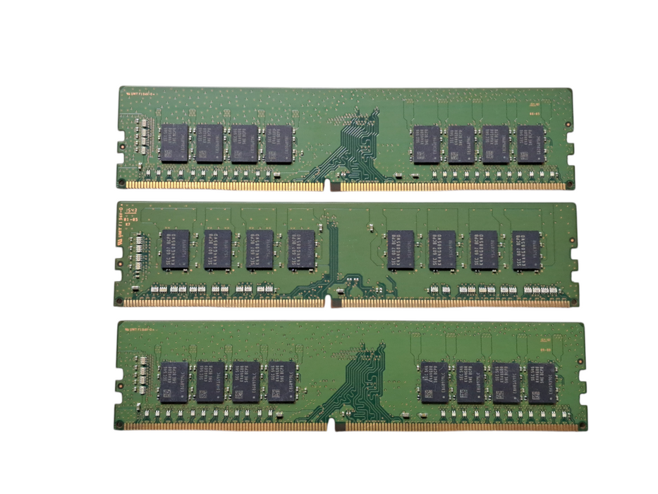 Lot of 3x Samsung 8GB 2Rx8 PC4-2133P-UB | DDR4 Desktop Memory UDIMM