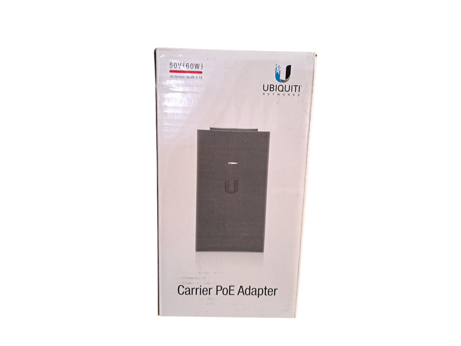 Ubiquiti Networks 50V (60W) Gigabit Ethernet 1.2A Carrier POE Adapter  Q)
