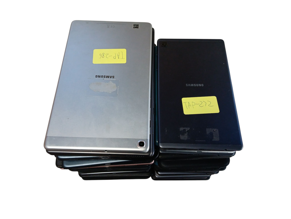 Lot of 56x Mixed Samsung/Android Tablets [Locked | A/C Condition][TAP-6]