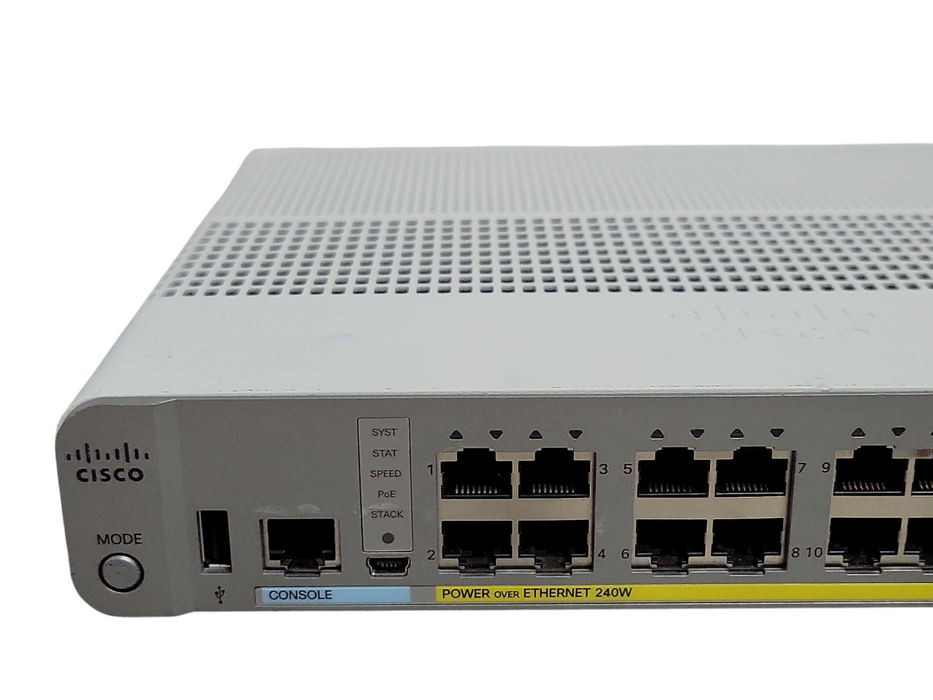 Cisco WS-C3560CX-12PD-S 16 Port Compact Switch, 12x PoE Ports 4x Uplinks _