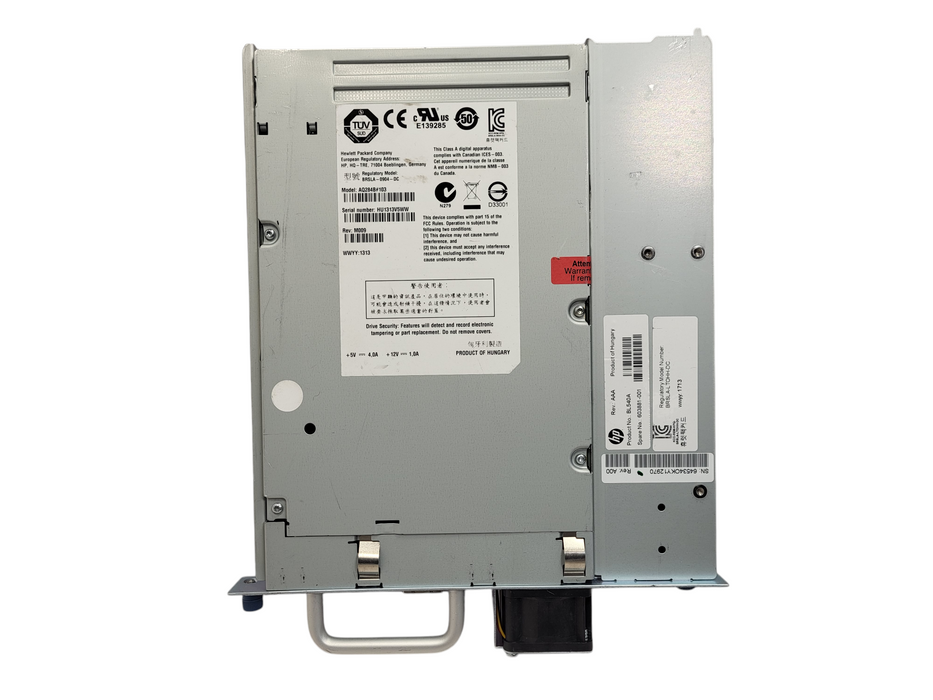 BL540A BL540B HP LTO5 HH SAS DRIVE WITH SLED MSL2024 1/8 G2 TAPE AUTOLOADER $
