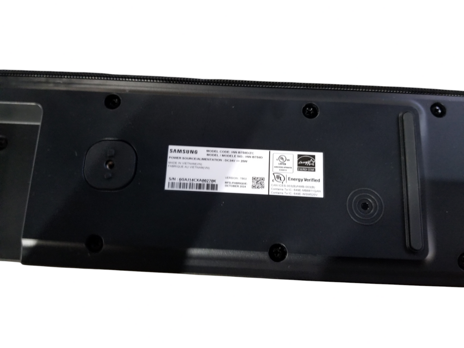 SAMSUNG B750D Soundbar w/Subwoofer & Accessories- For Parts / Repair *READ*
