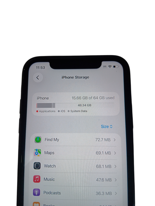 Apple iPhone 11 - 64GB - Black [A2111]  Q