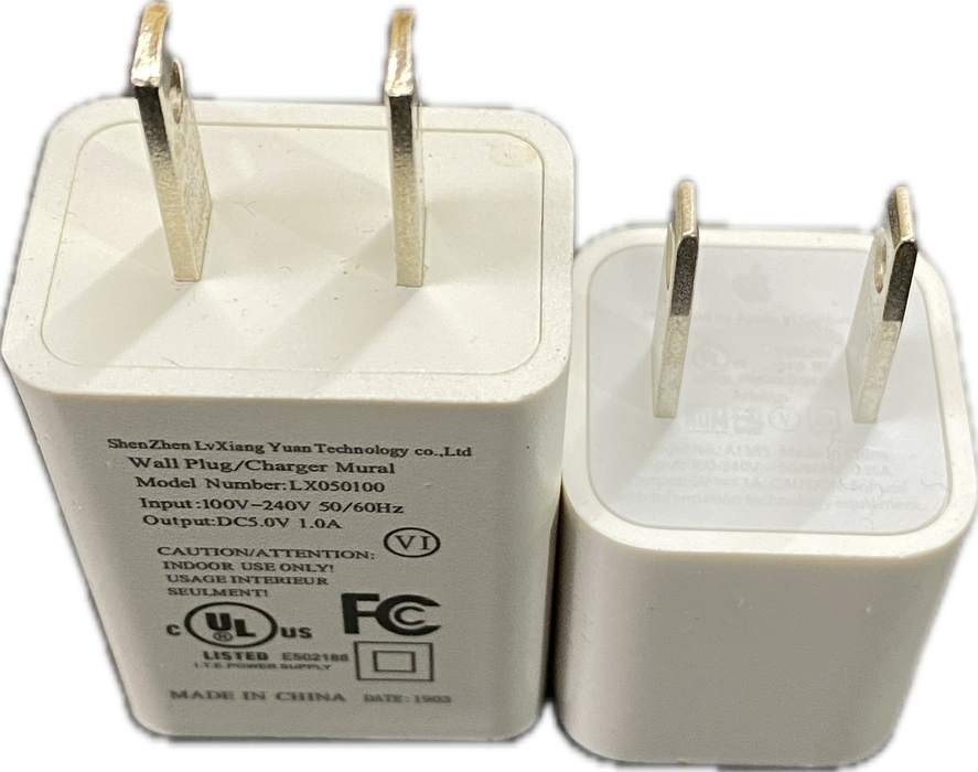 Set Of Two USB Wall Plugs