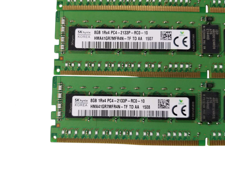 SK Hynix 32GB Bundle (4x8GB) 1Rx4 PC4-2133P-RC0-10 DDR4 Server RAM
