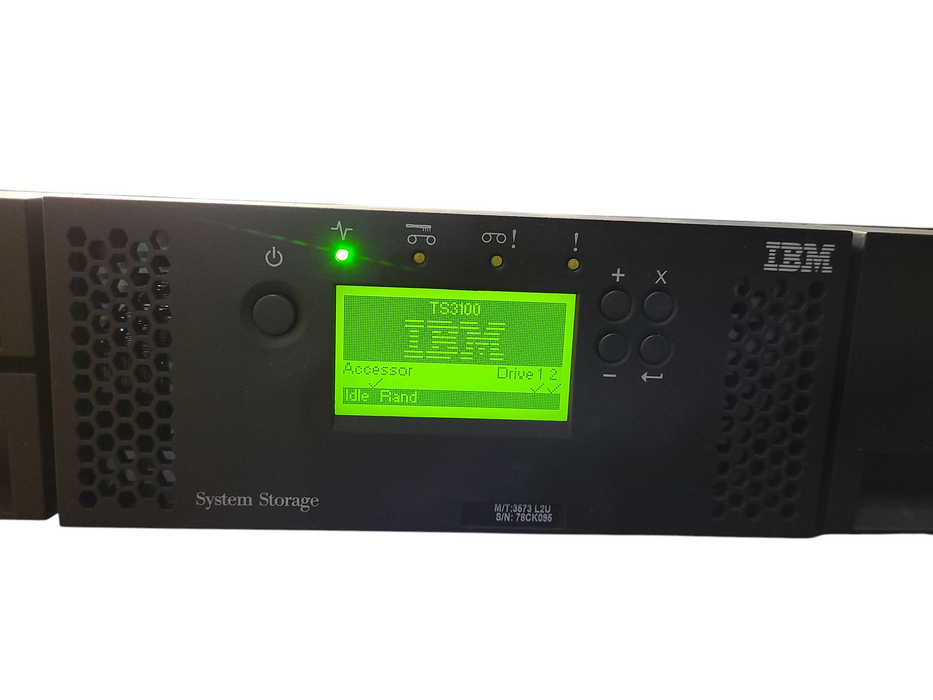 IBM TS3100 3573 LTO Tape Library w/ 2x IBM 38L7456 LTO Ultrium 7 Q$