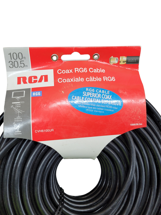 Coax RG6 Cable 100Ft