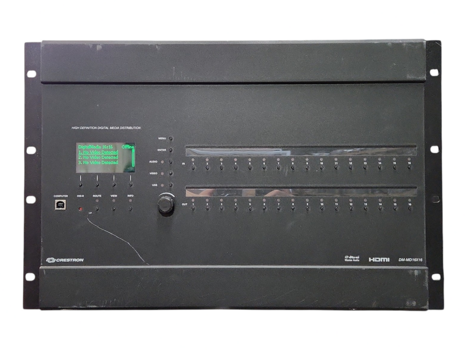 Crestron DM-MD16X16 HD Digital Media Switcher, 9x DMC-HD-DSP, 2x DMCO-4444