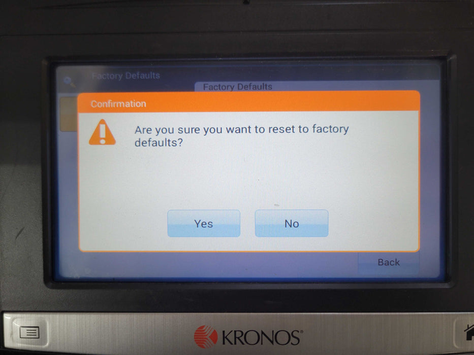 Kronos InTouch 9100 Employee Time Clock Punch Touchscreen 8609100-008, READ Q_
