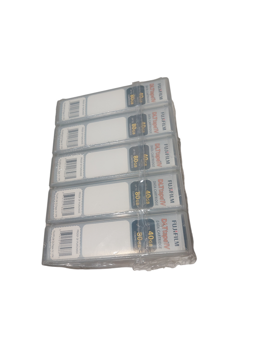 FujiFilm DLT tape 4 Data Cartridge 40GB / 80GB Package of 5 Tapes NEW Q=