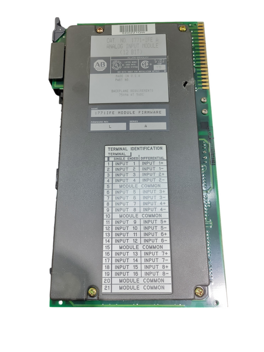 ALLEN BRADLEY 1771-IFE A ANALOG INPUT MODULE 12 BIT READ !