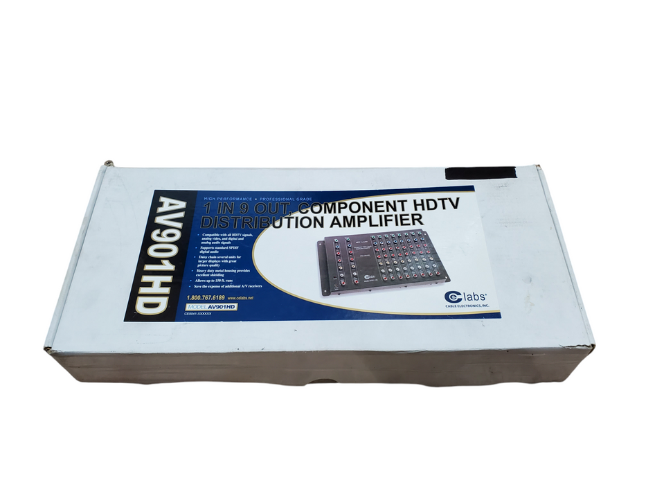 CE Labs AV901 HD HDTV/Component A/V Distribution Amplifier *READ*