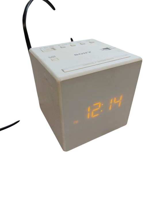 Sony Clock Radio ICF-C1: FM/AM/Wide White | Sony Alarm Clock Radio