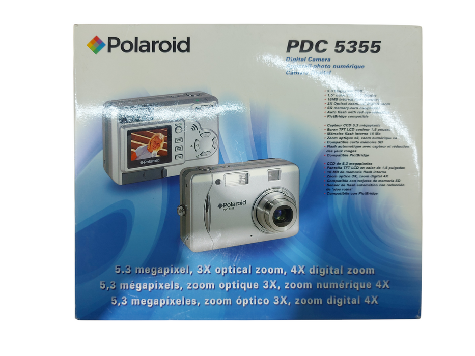 Polaroid PDC 5355 5.3MP Compact Digital Camera (Silver)