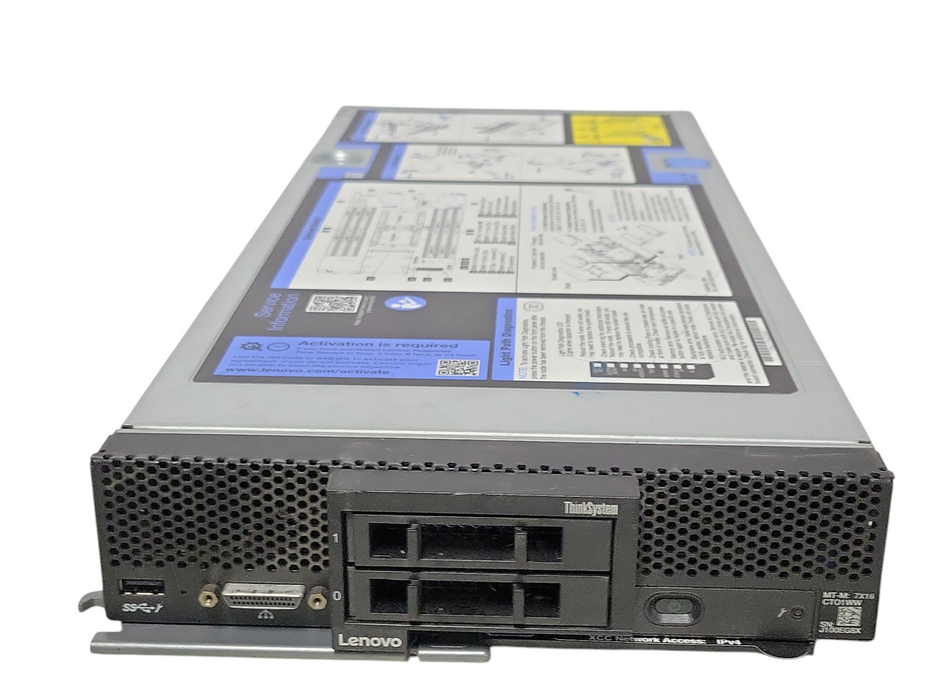 Lenovo ThinkSystem SN550 Blade server Barebone with CPU heatsinks _