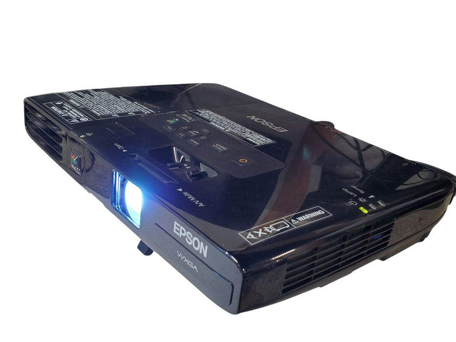 Epson PowerLite 1761W Projector WITH ELPLP65 NO Remote & Cable Tested